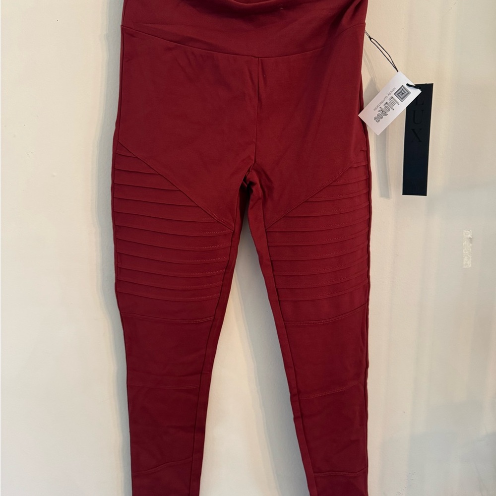 LuLaRoe Luxe Red Leggings